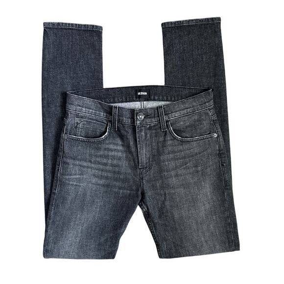 HUDSON Men's Axl Skinny Fit Zip Fly Skinny Jean Faded Black Size 30 - Picture 7 of 10